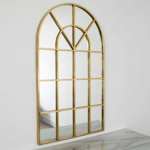 Arched Rome Mirror - Gold