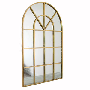 Arched Rome Mirror - Gold