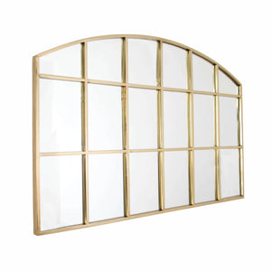 Horizontal Arched Mirror - Gold