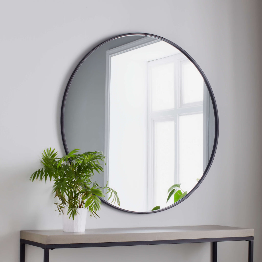 Manhattan Round Mirror - Black