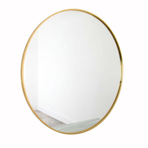 Manhattan Round Mirror - Gold