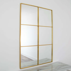 Manhattan Window Mirror - Gold