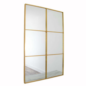 Manhattan Window Mirror - Gold