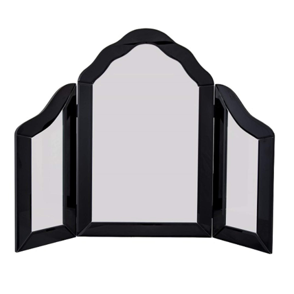 Triple Vanity Mirror - Black